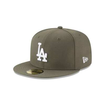 Green Los Angeles Dodgers Hat - New Era MLB 59FIFTY Fitted Caps USA1894763